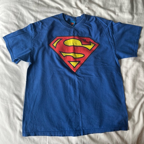 Superman Logo T-Shirt DC Comics Vintage - Picture 1 of 5